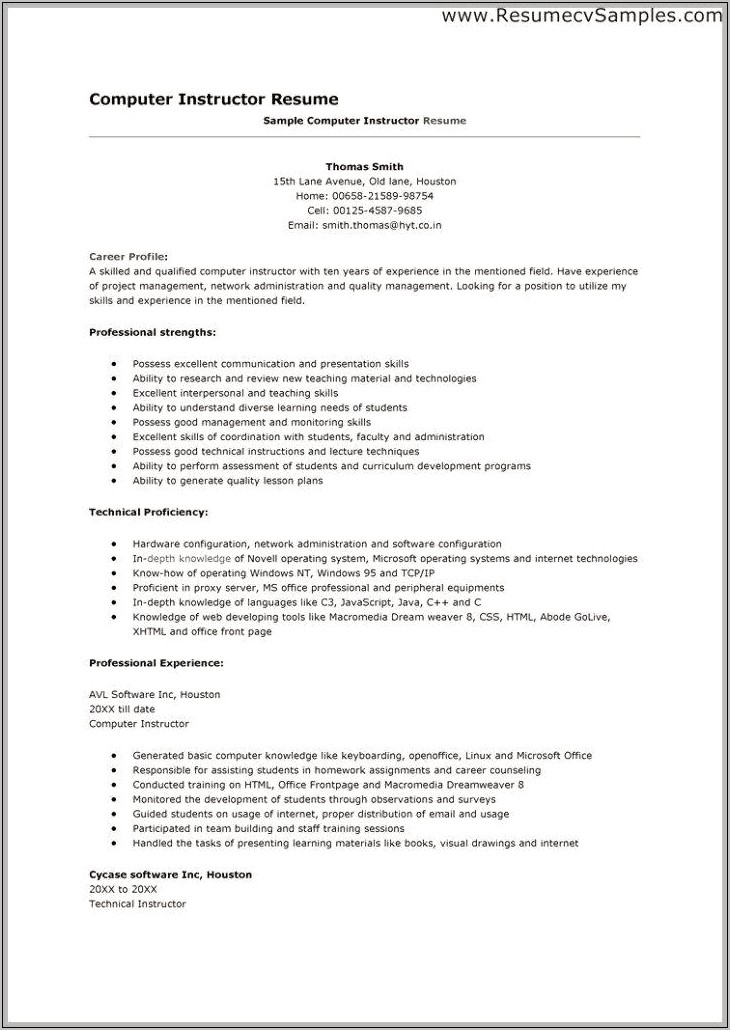 Computer Skills For Resume Learn At Home Reddit