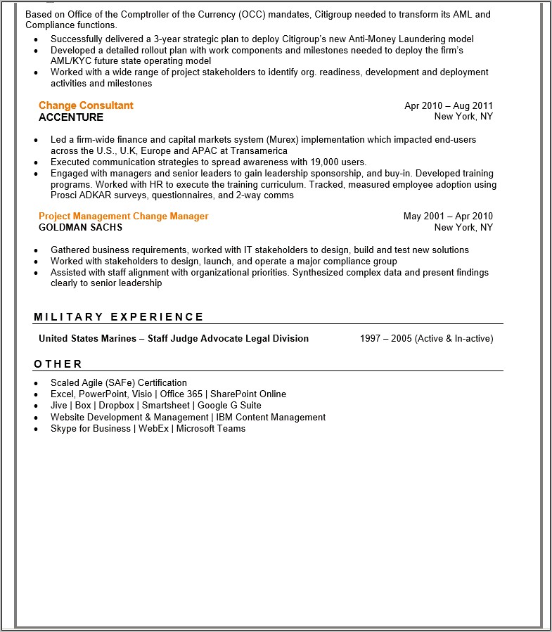 Conflict Resolution Store Department Manager Resume
