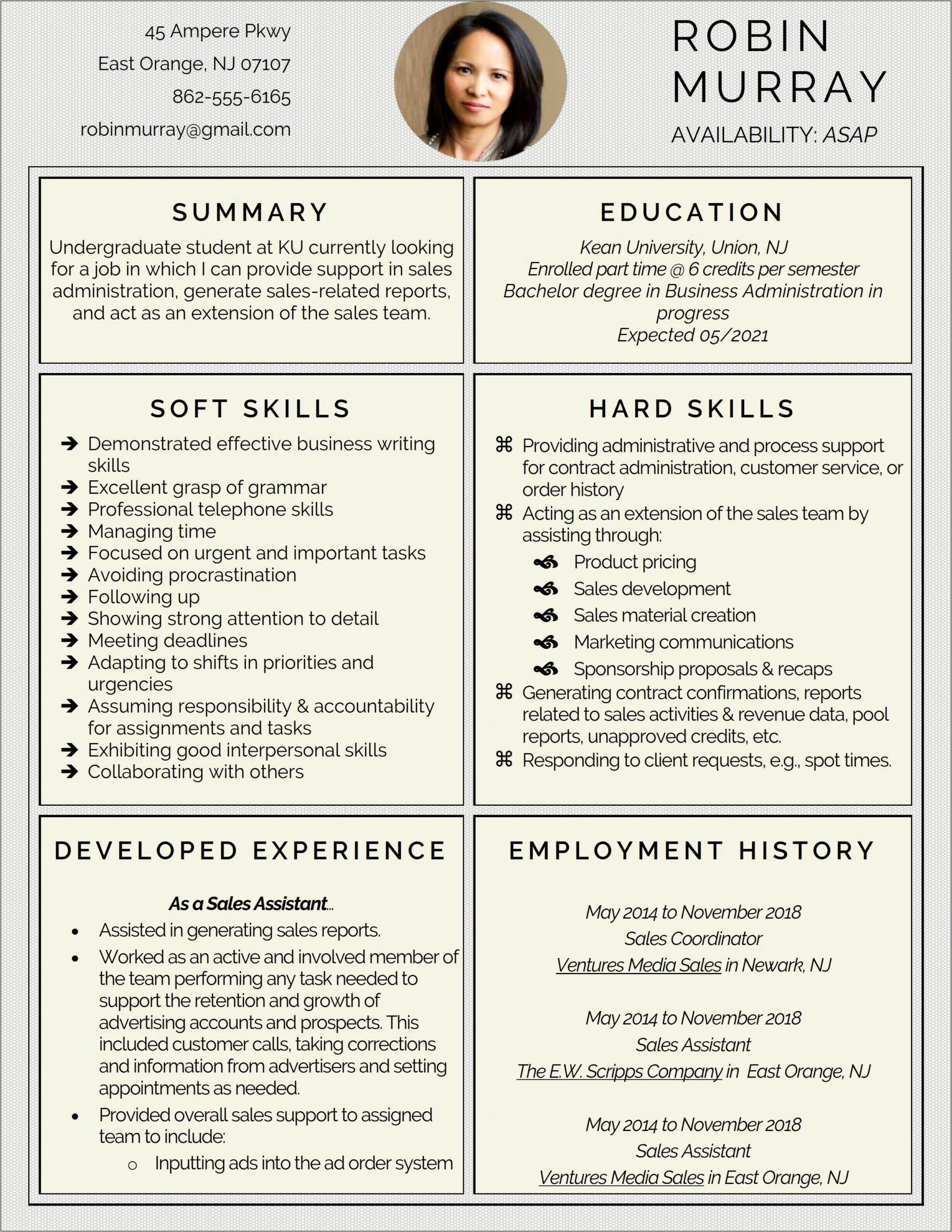 Core Functional Resume Template For Word Free Download