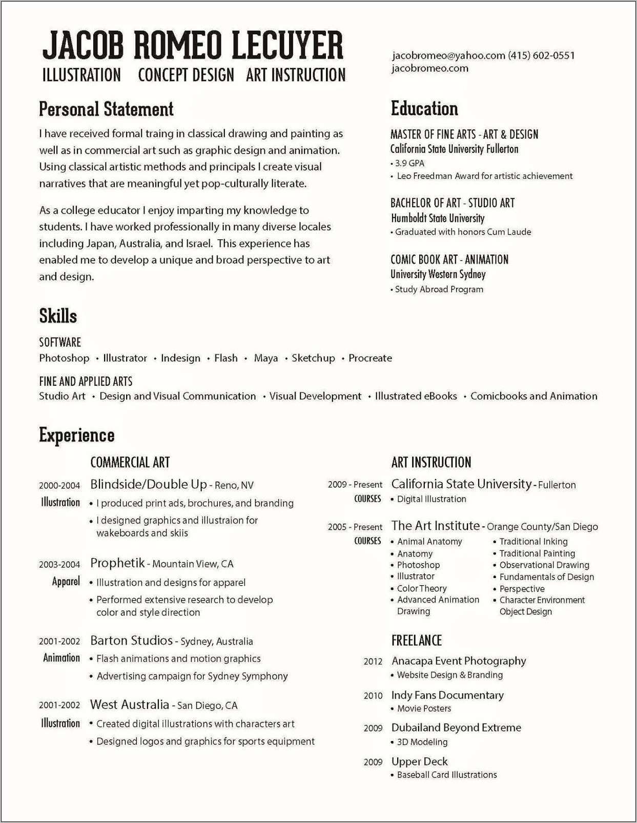 Coursework Completed College Experience On Resume