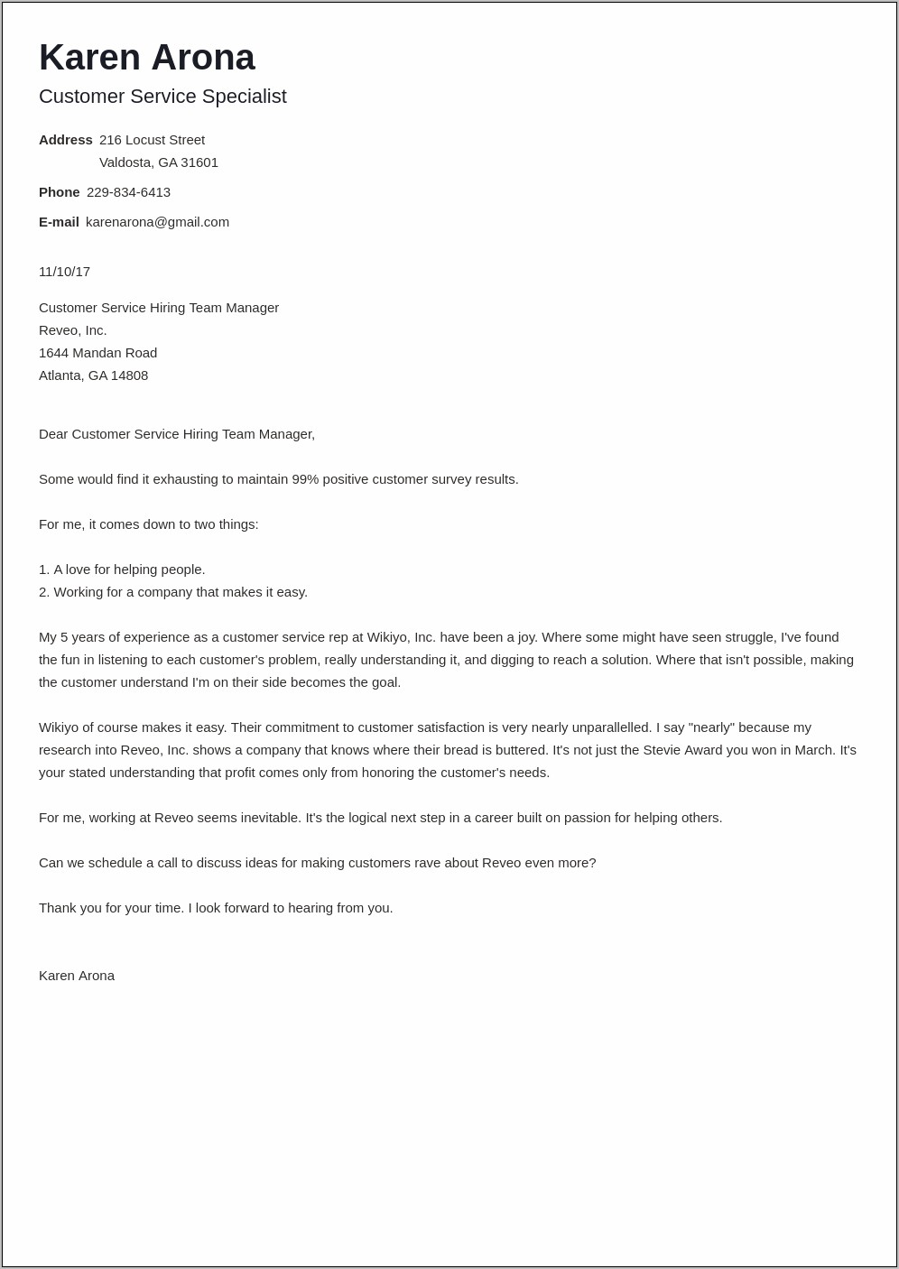 Cover Letter And Resume Email Sample