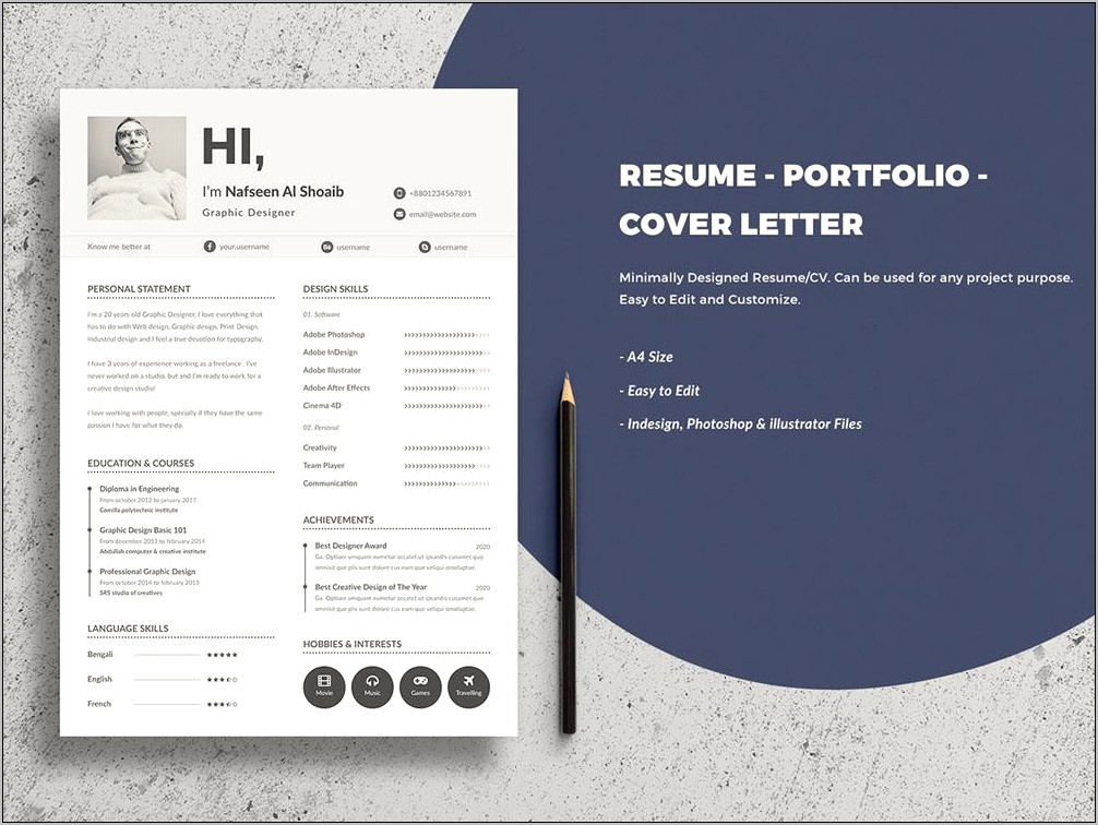Cover Letter And Resume For Illustrator