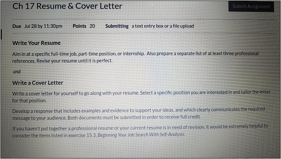 Cover Letter And Resume Separately Or Together
