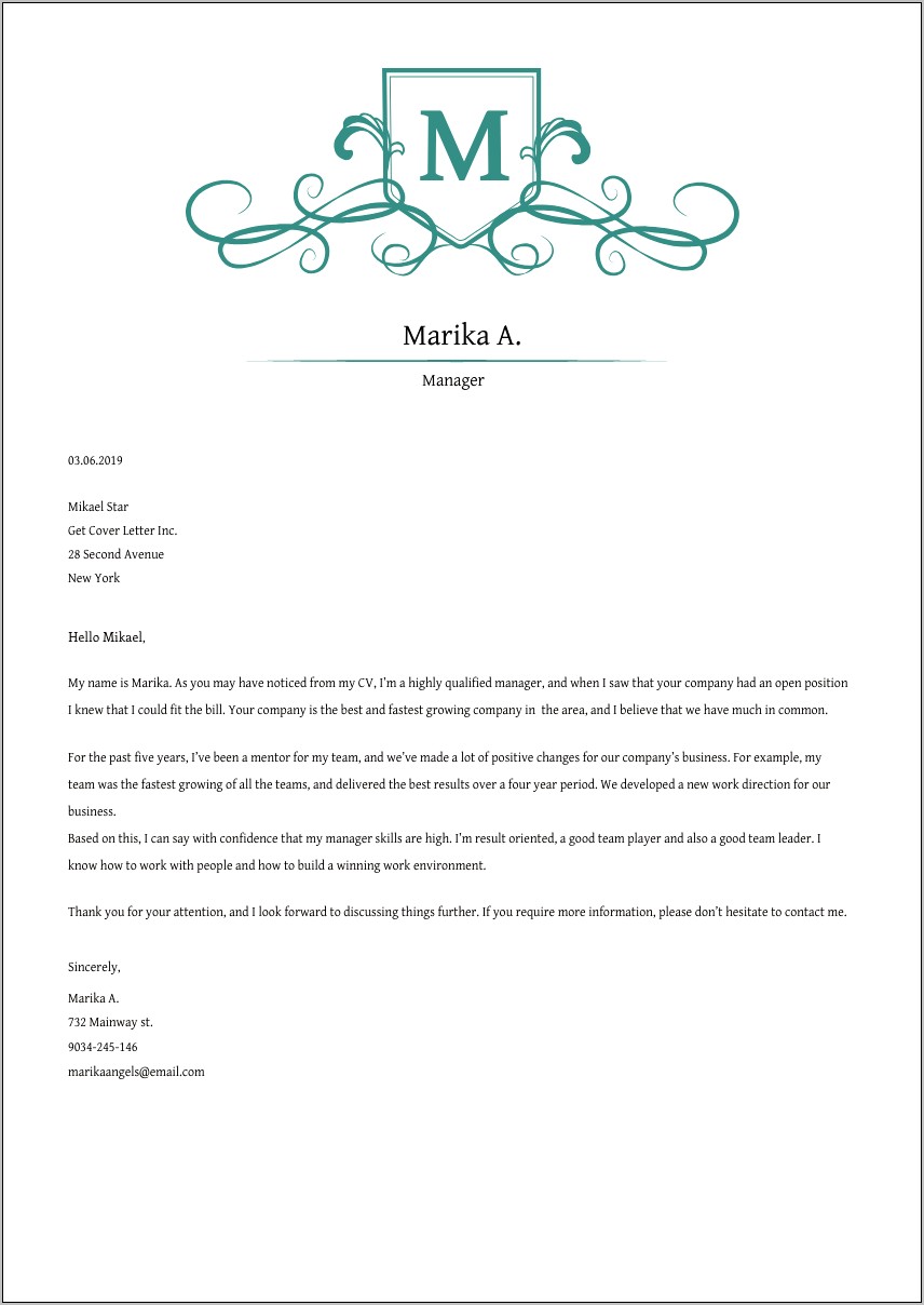 Cover Letter For Resume Pharmaceutical Sales