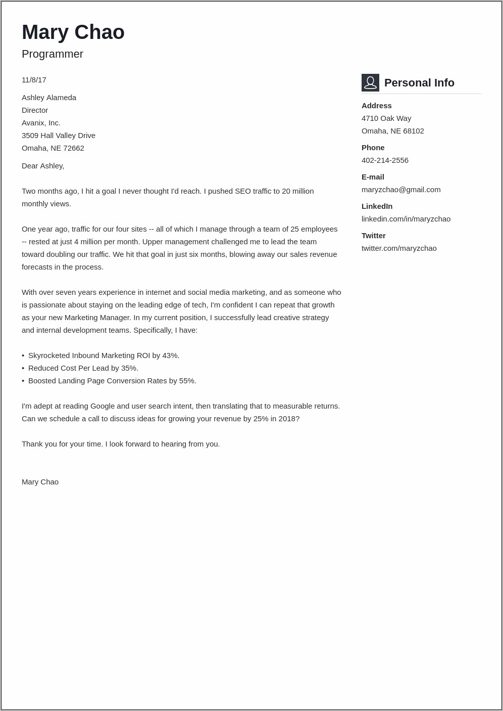Cover Letter For Resume With 2 Year Break