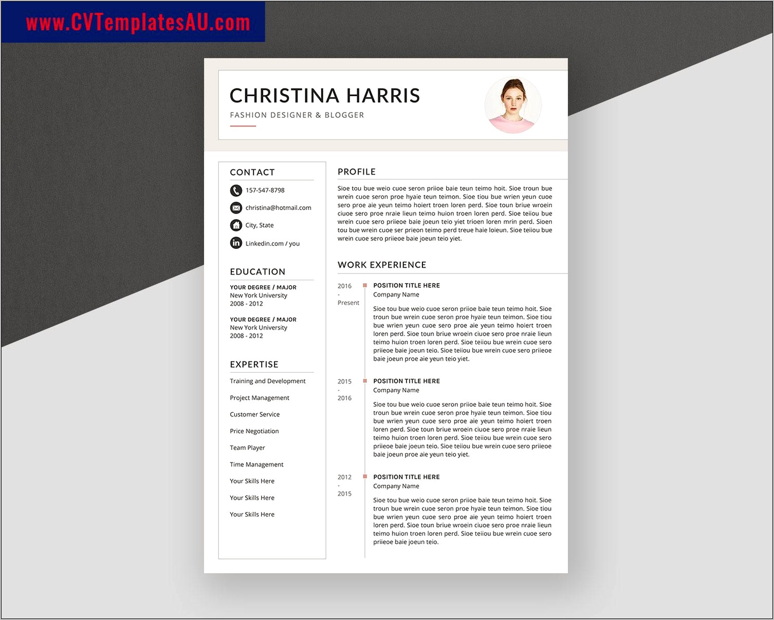 Cover Letter Format For Resume Template