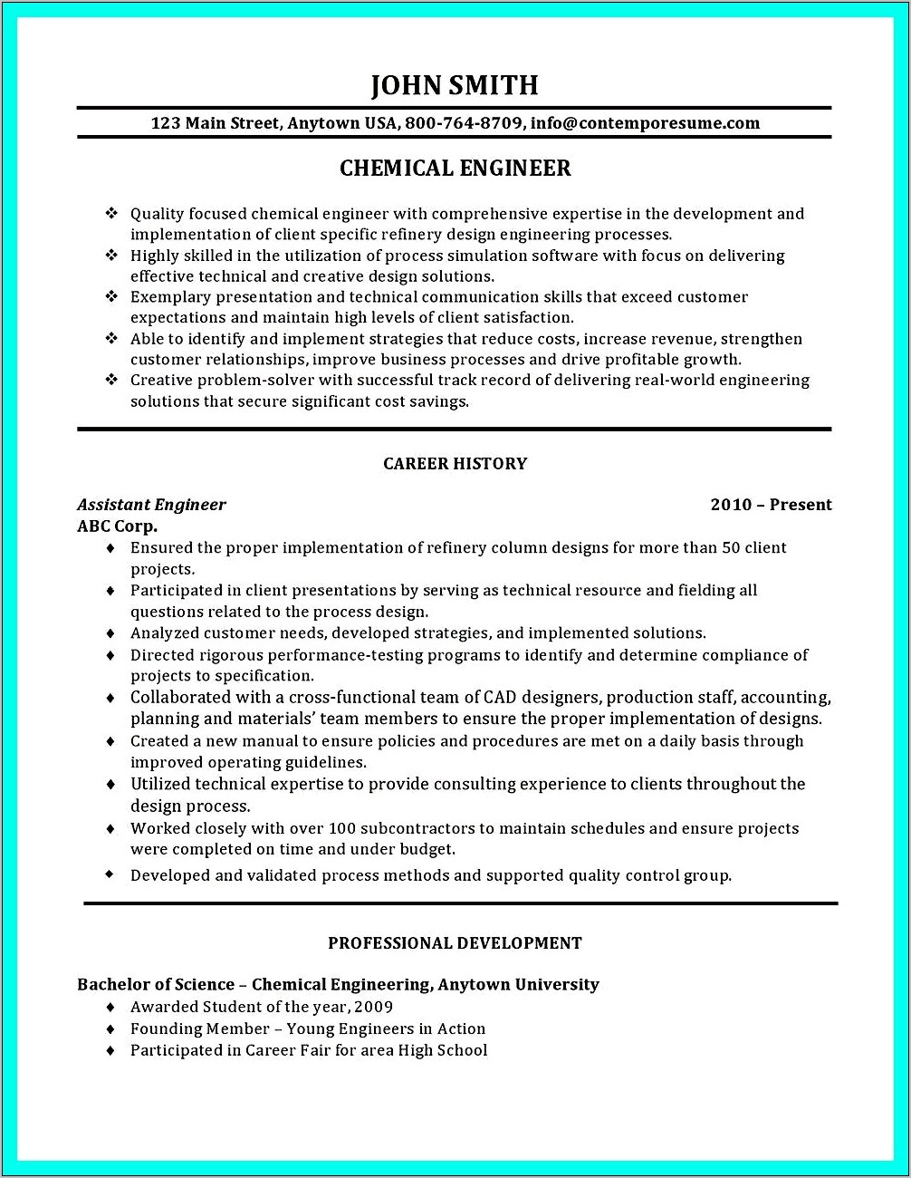 Cover Letter Resume Process Engineer For Fresh Graduate