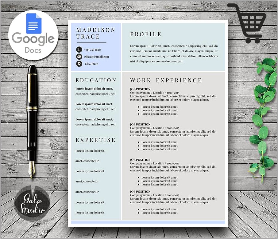 Cover Letter Resume Template Google Docs
