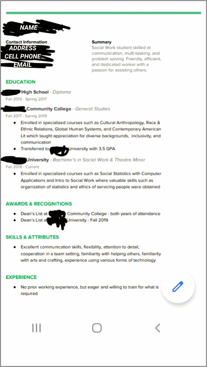 Crafting A Resume To A Job