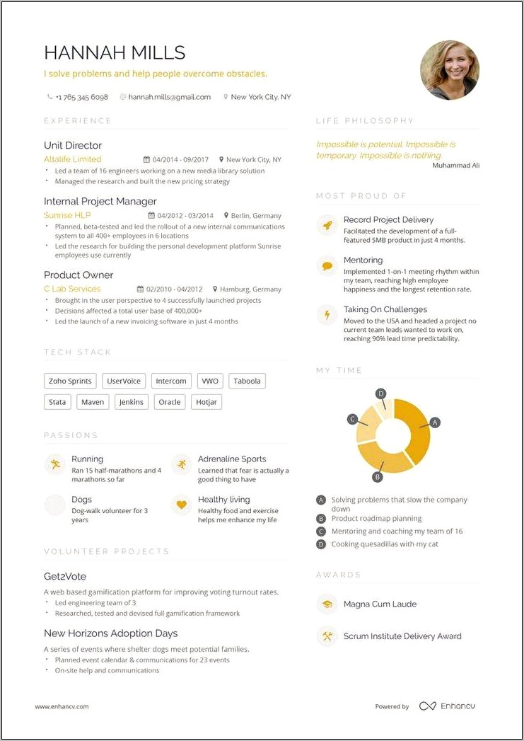 Create A New Resume For Free