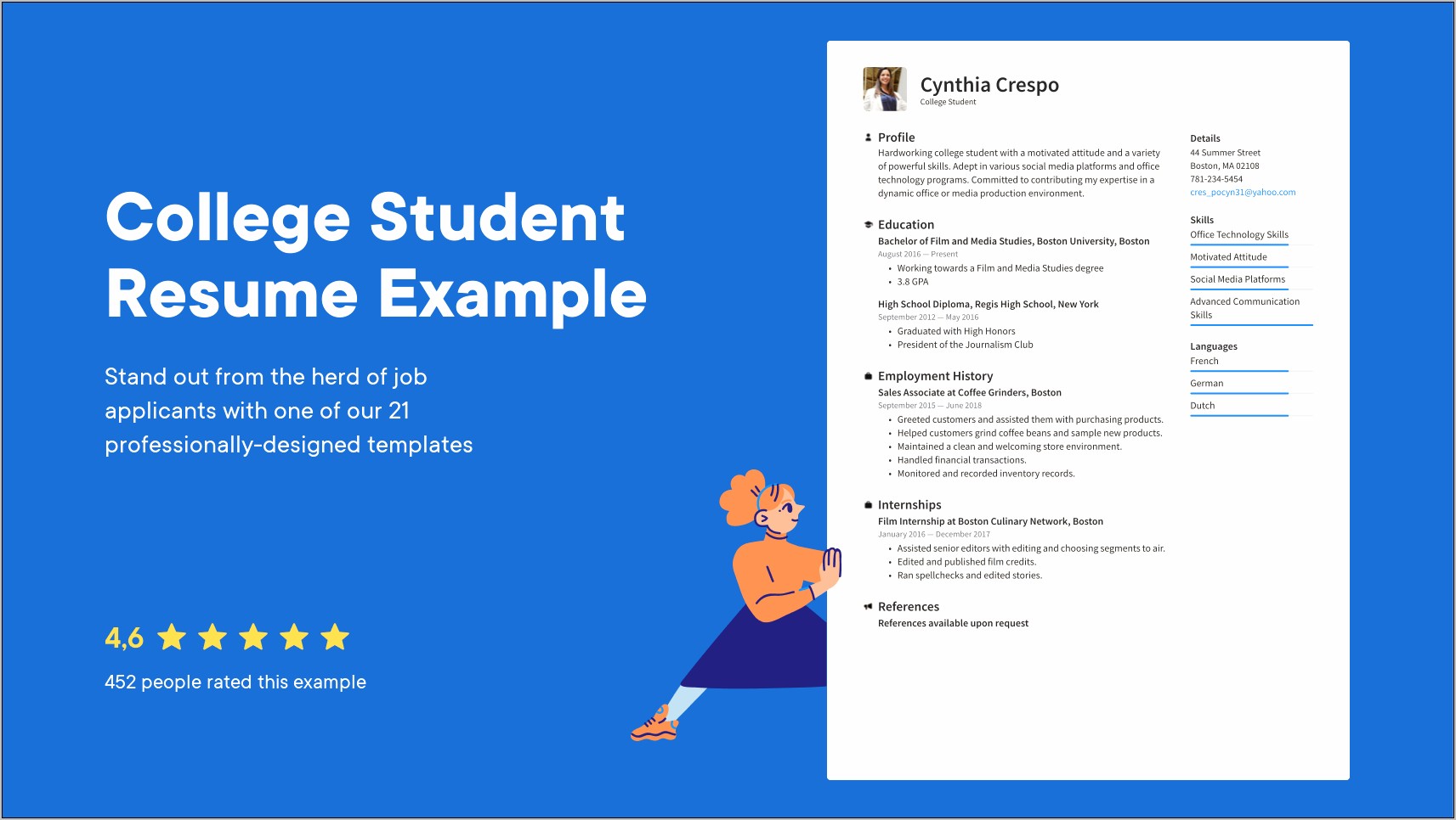 Create A Student Resume For Free
