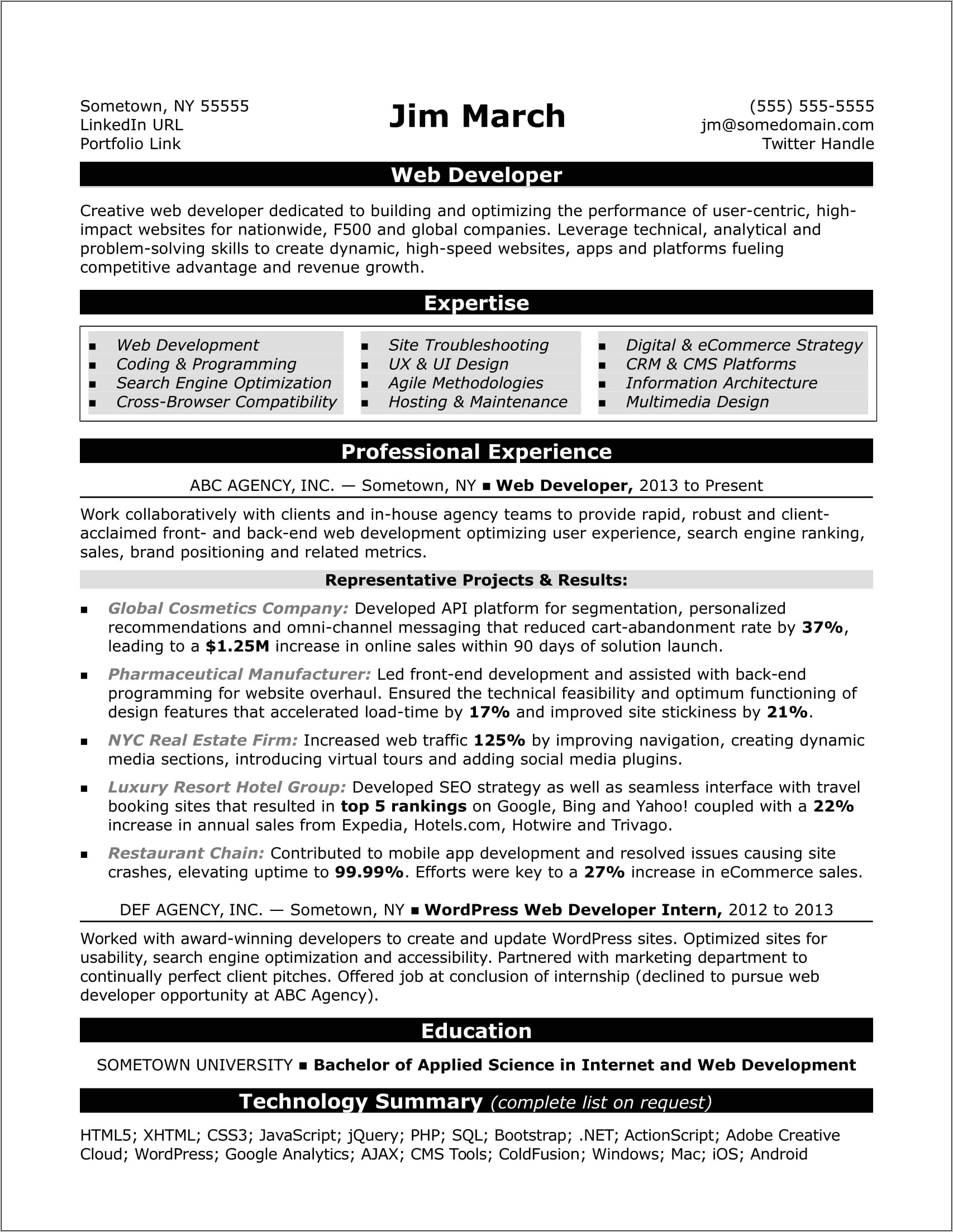 Create A Summary Of Qualifications For A Resumé