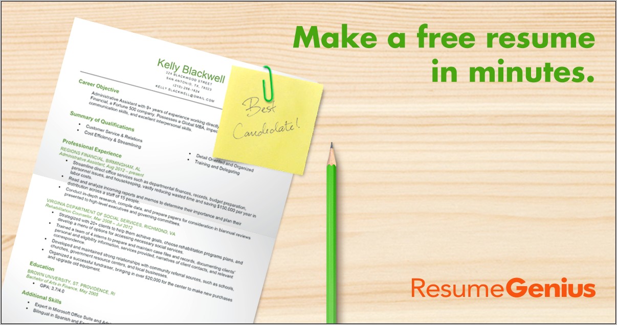 Create An Easy And Free Resume Online