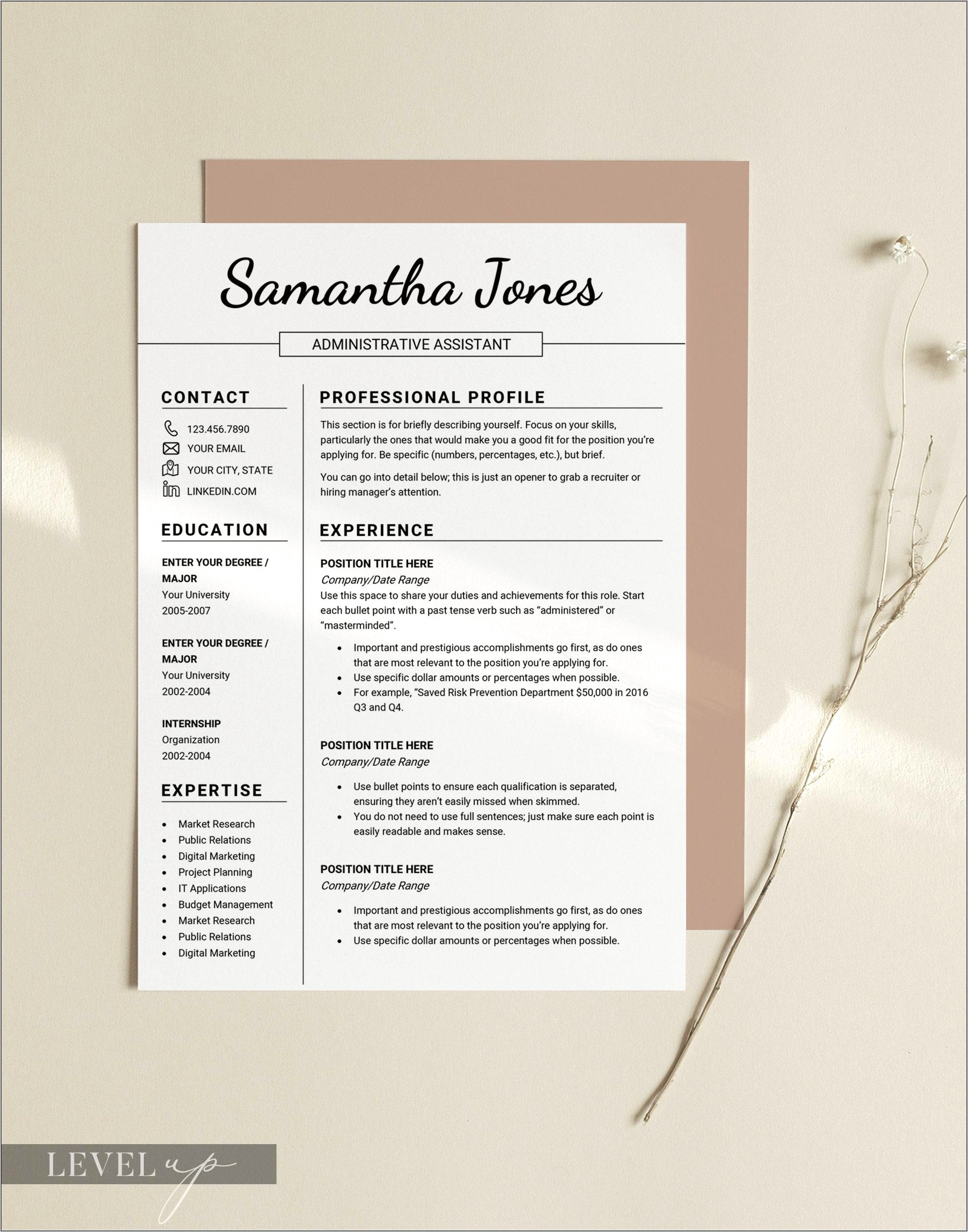 Creating A Modern Resume Template In Indesign