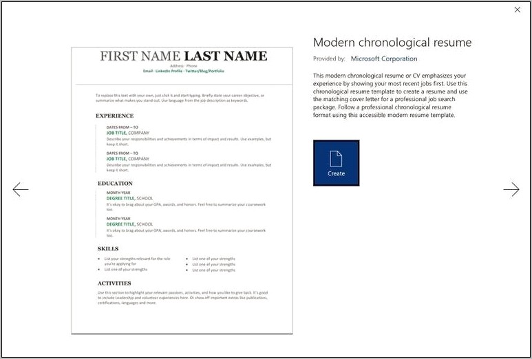 Creating A Resume Using Microsoft Word 2010