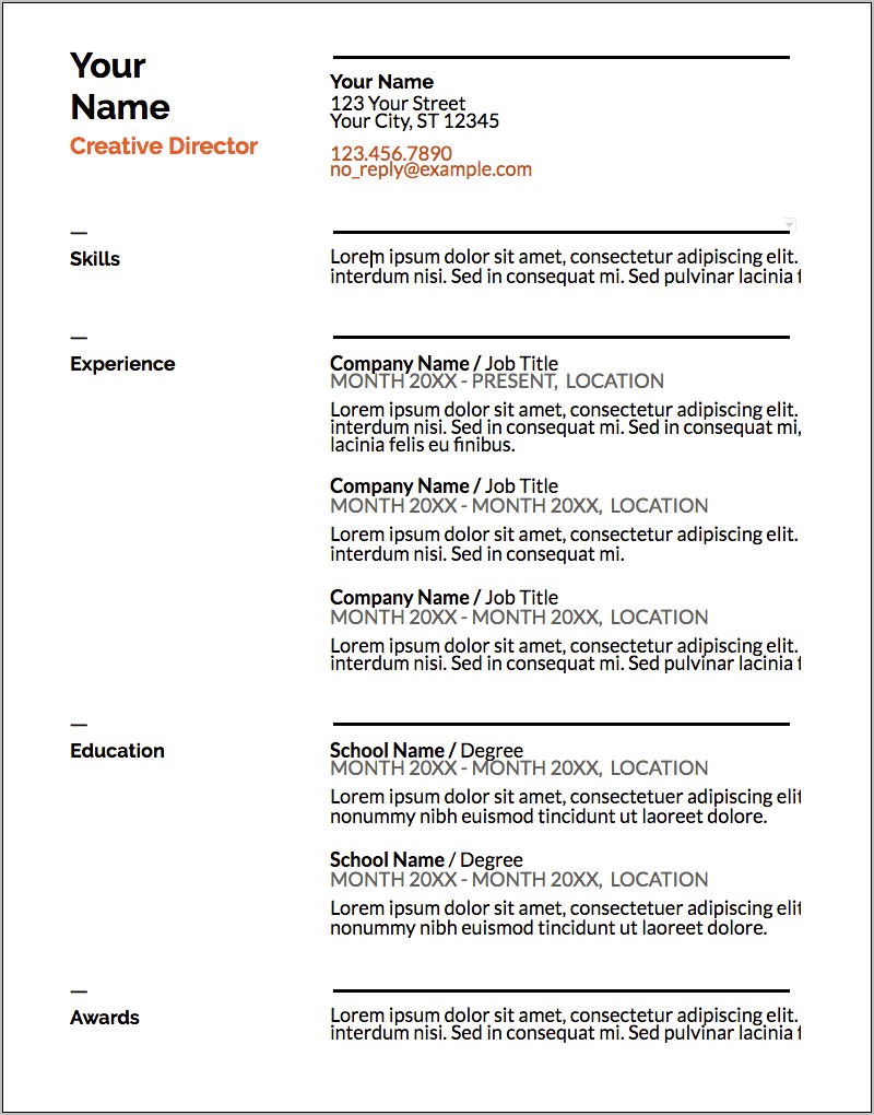 Creating A Resume.for Specific Job