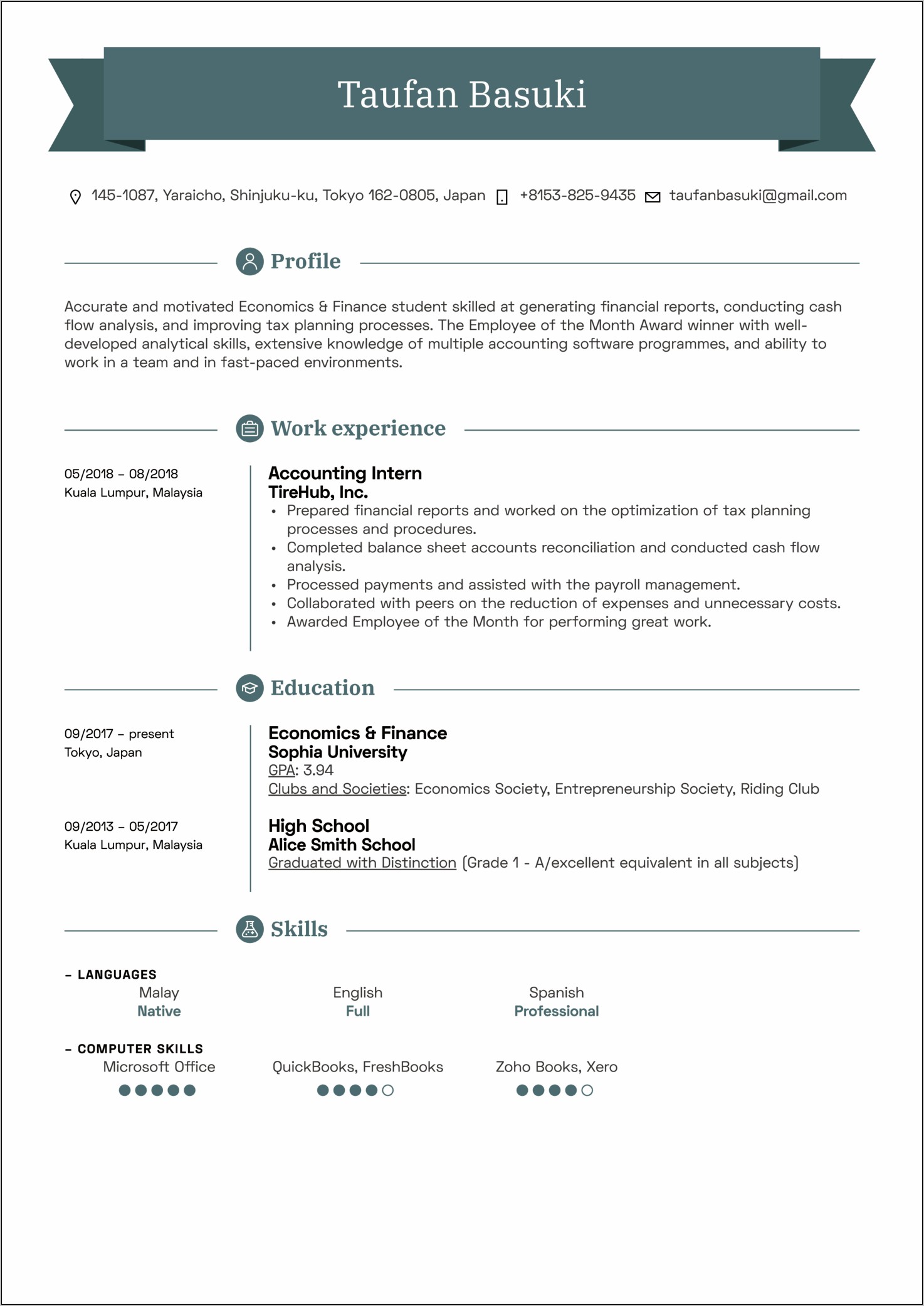 Creating Resume For Accounting Without Experience