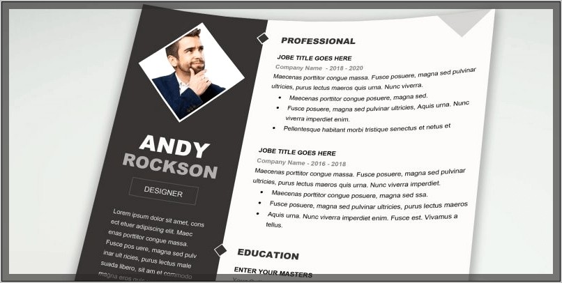 Creative Resume Template Word Free Download
