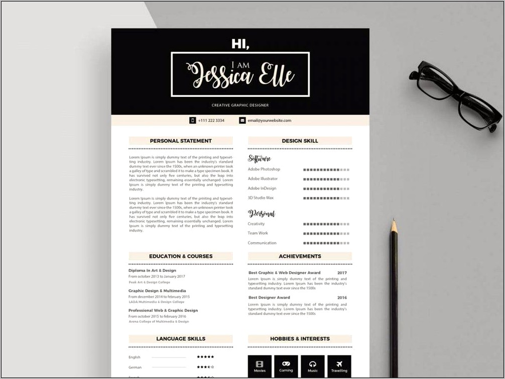 Creative Resume Templates For Freshers Free Download