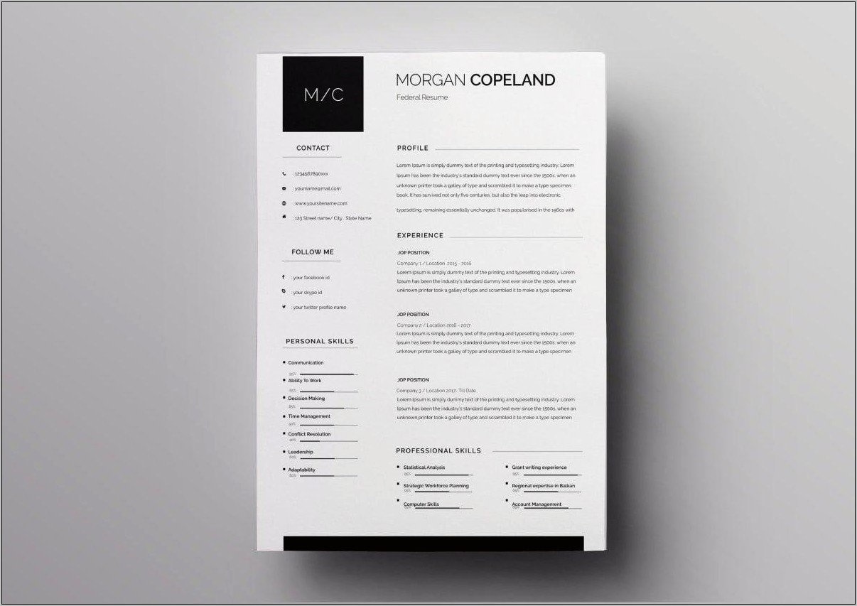 Creative Resume Templates For Mac Pages