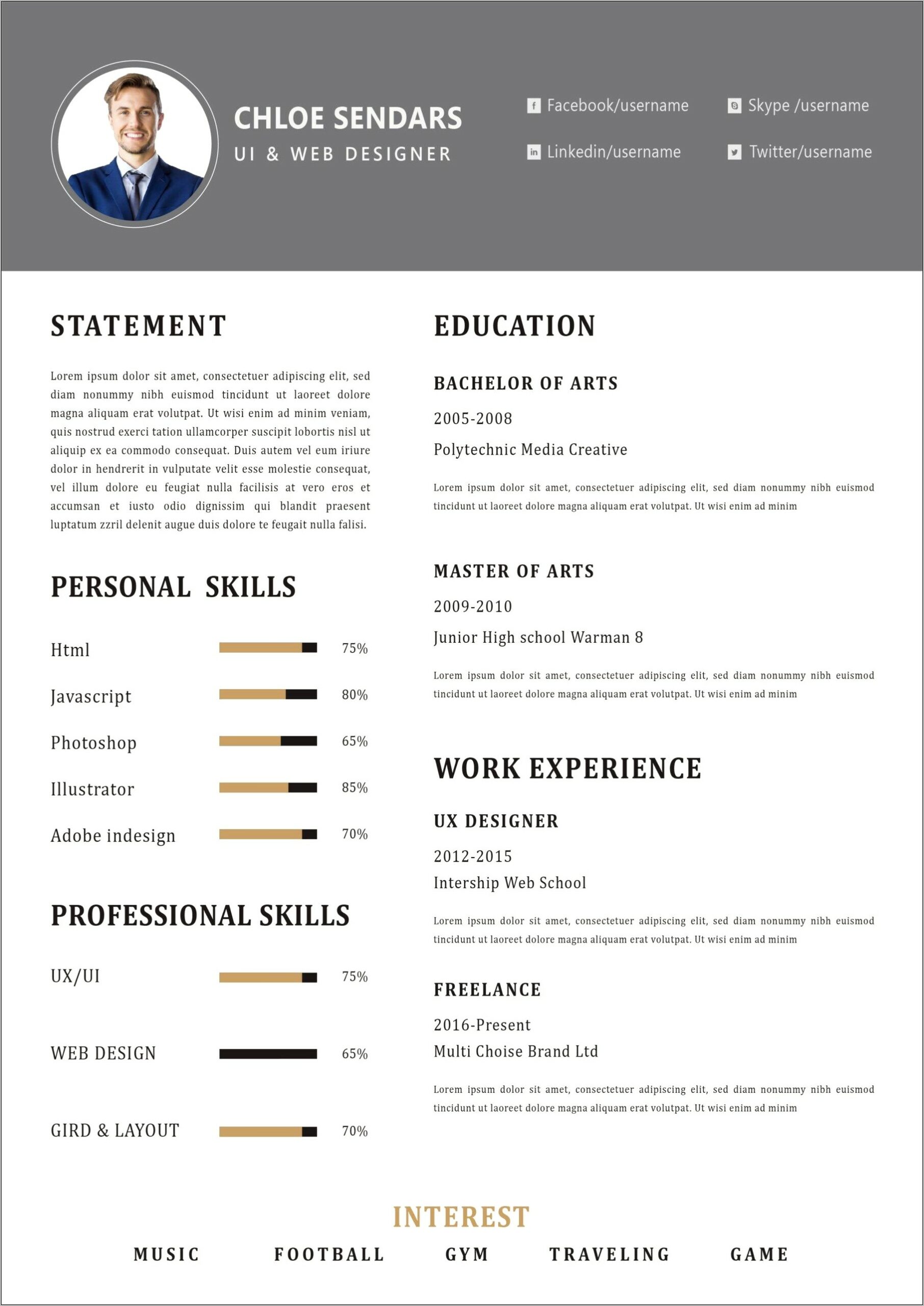 Creative Resume Templates For Word Free