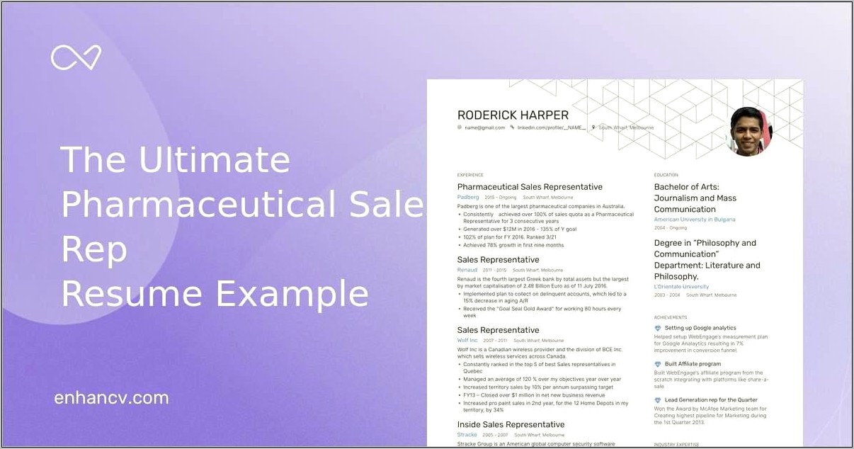 Creative Resume Templates Free Functional Pharmaceutical Sales