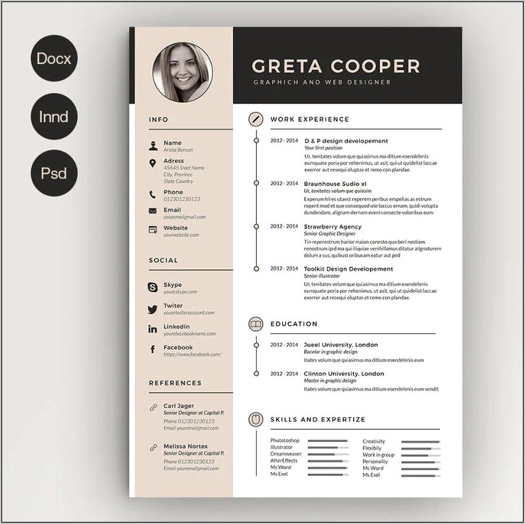Creative Resume Templates In Word Format