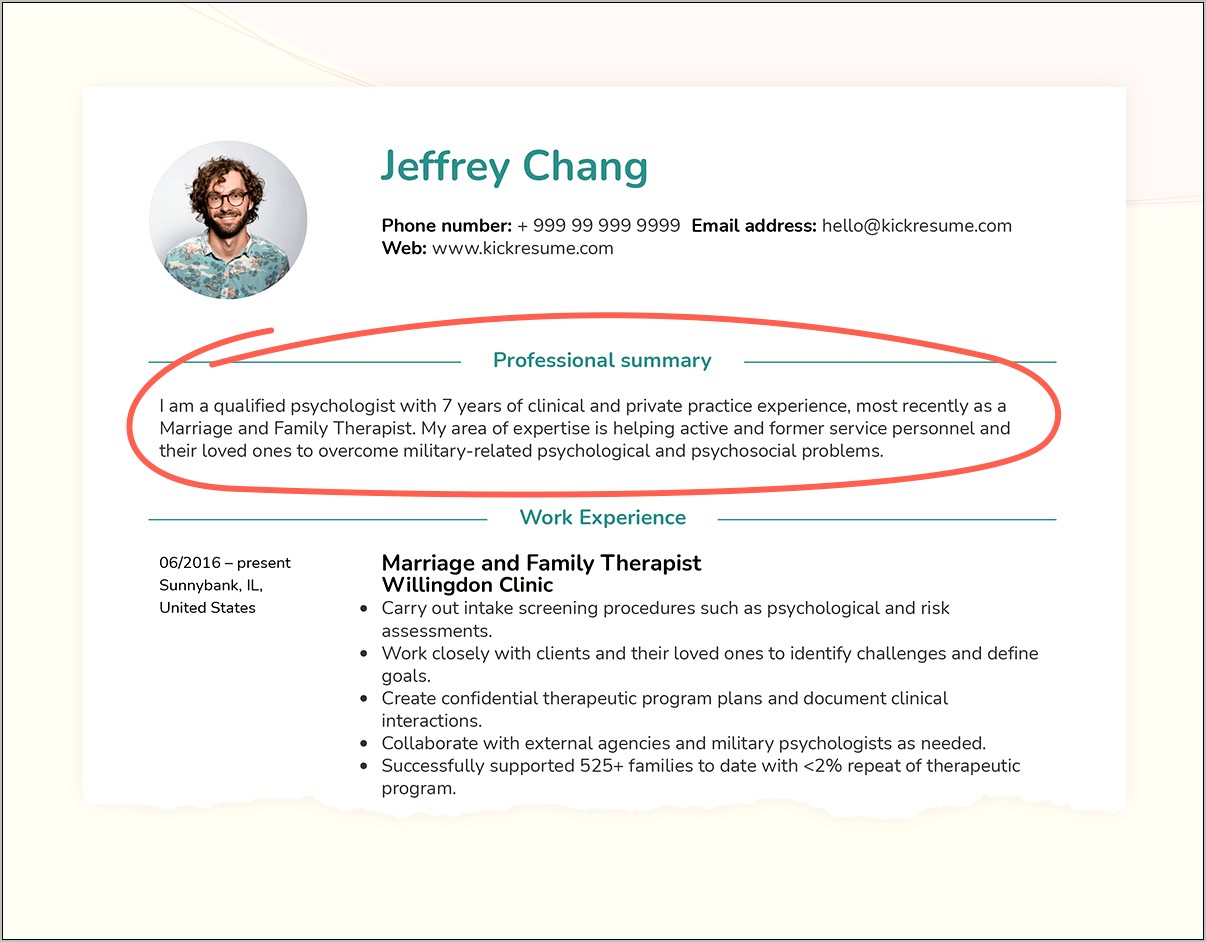 Creative Way To Name Your Summary In Resume