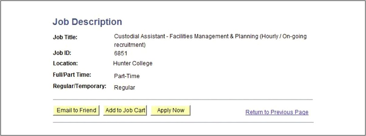 Cuny First Job Applicatiotns Wont Take Resume