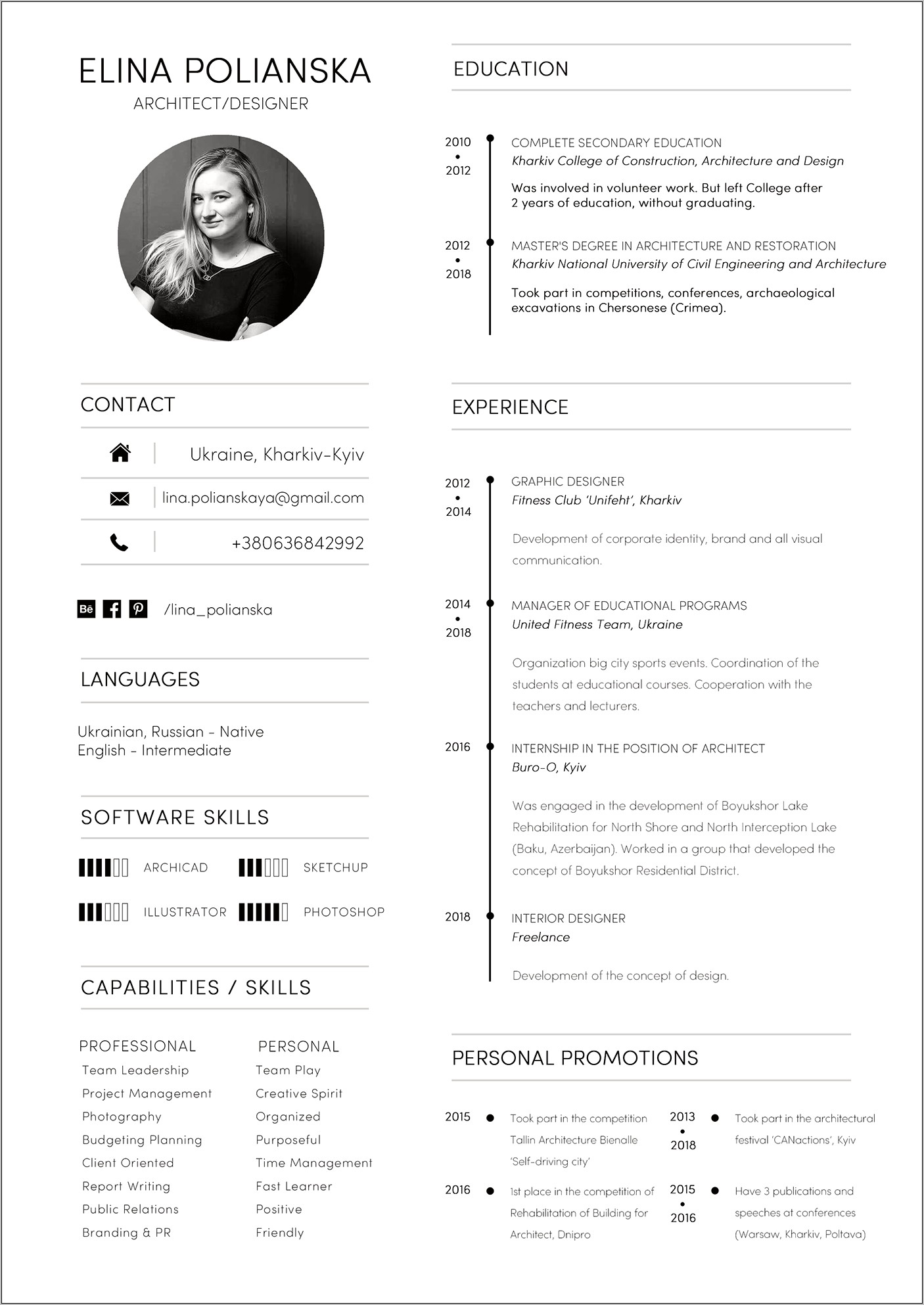 Currently Working As A Freelancer In Resume Architecture