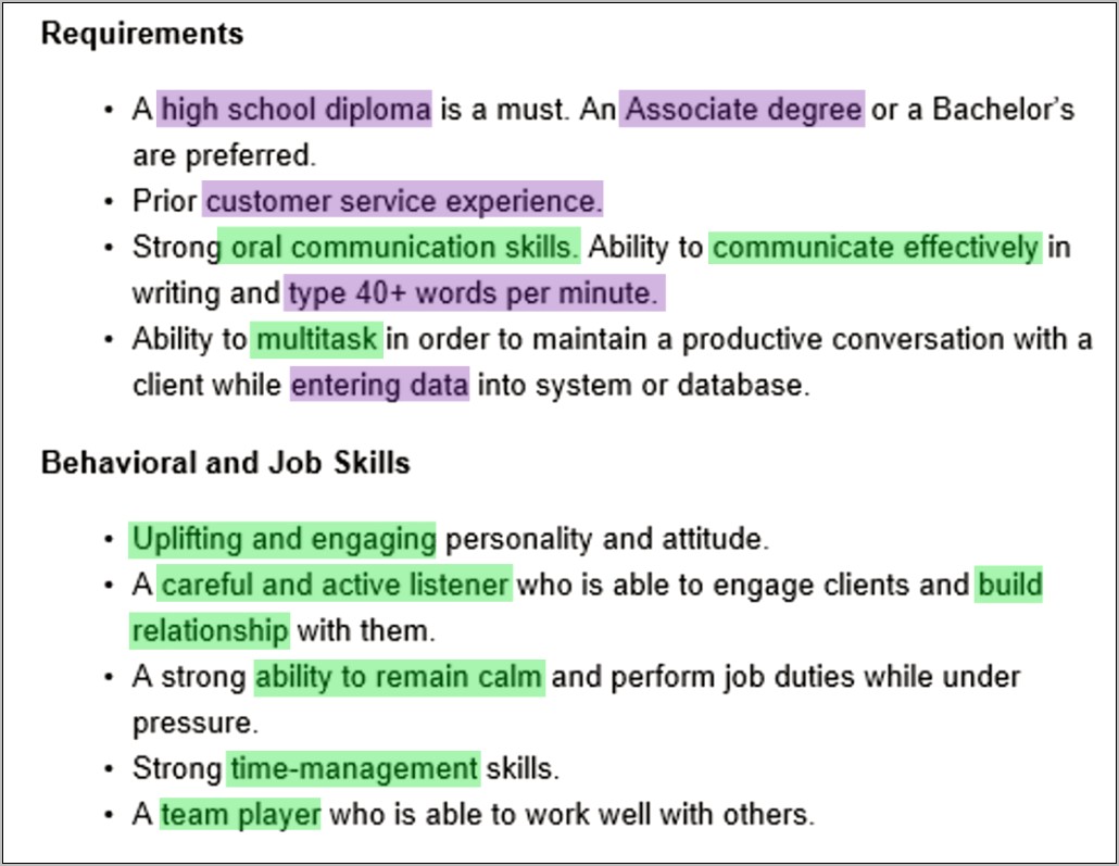Customer Service Skills To List On A Resume