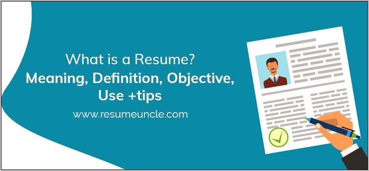 Define Objective On A Resume