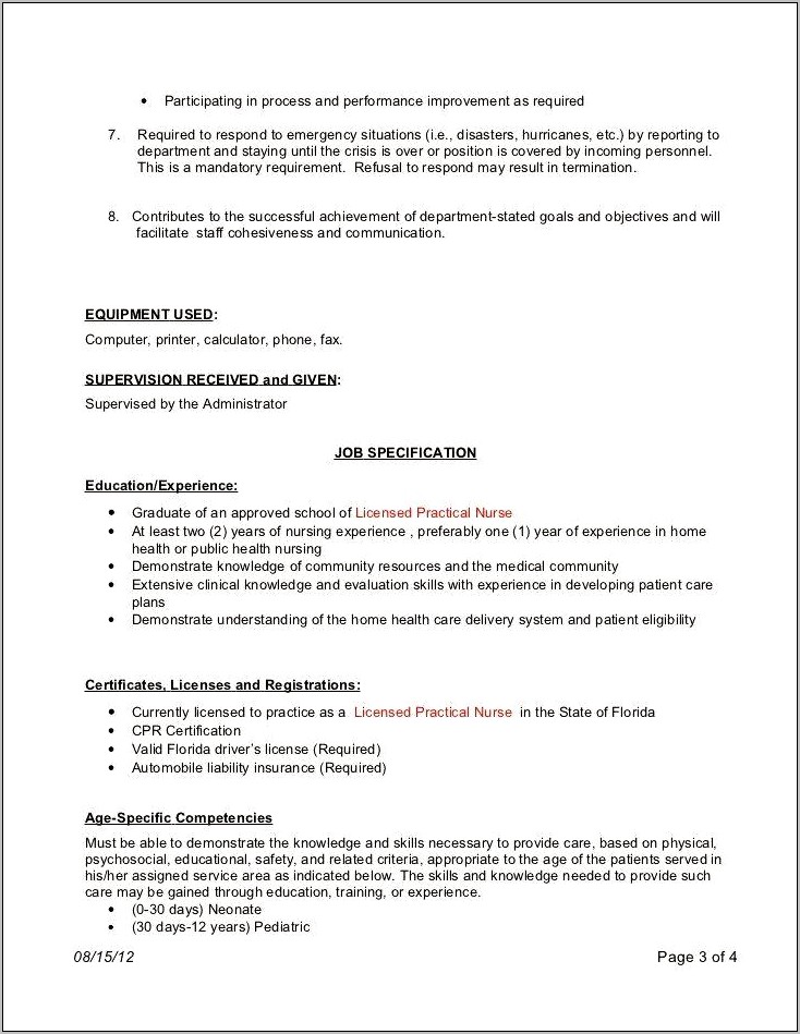 Delivery Room Nurse Job Description Resume