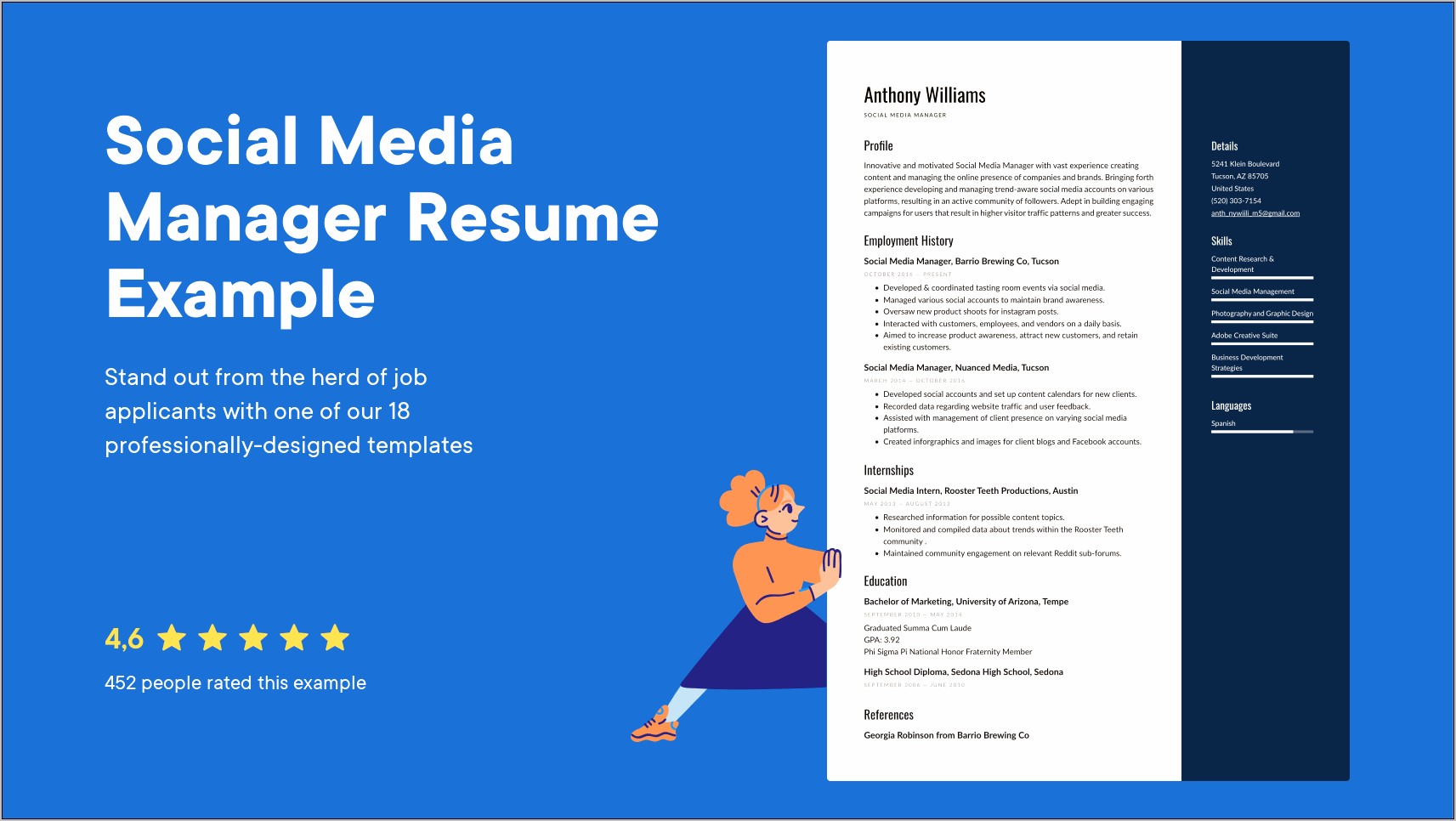 Describe Your Computer Skills Resume Soical Media Sample