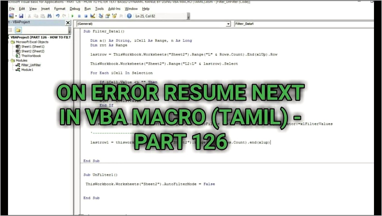 Describing Excel Vba Skills In Resume