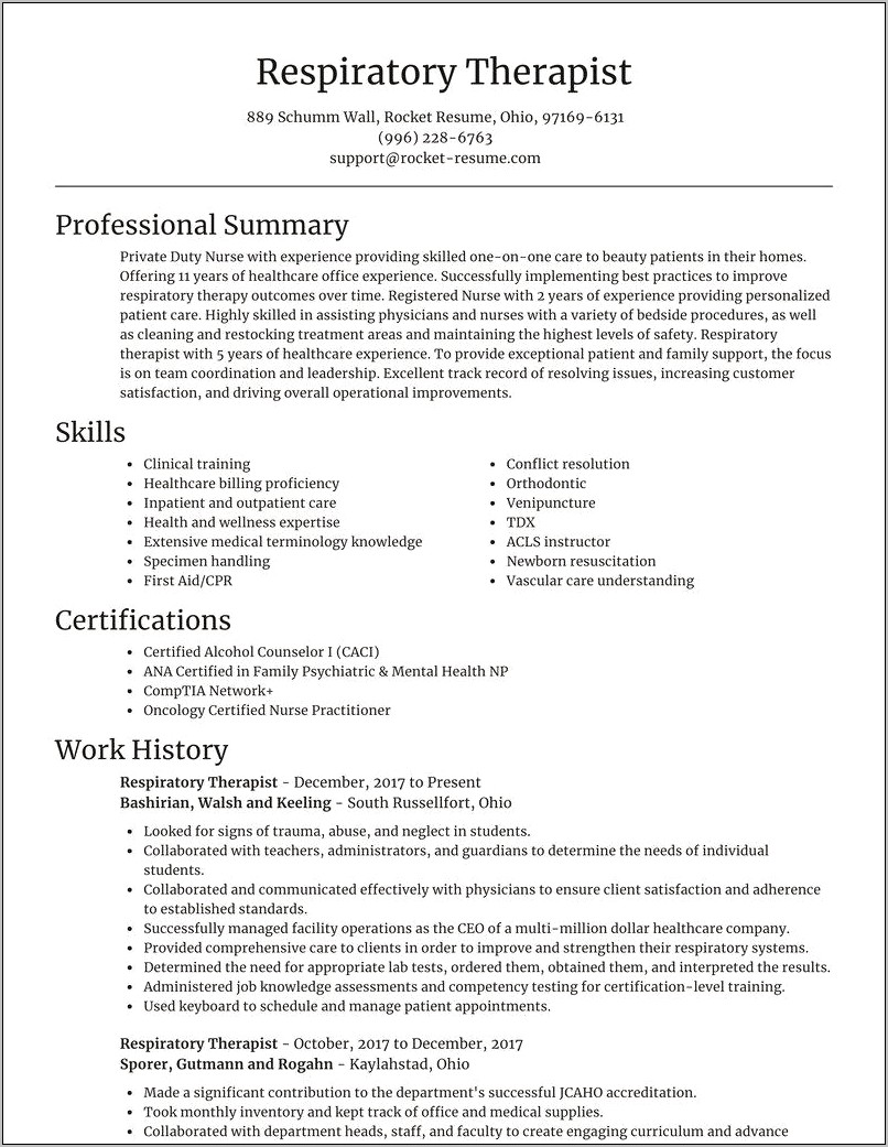 Description Of Office Oncology Np For A Resume