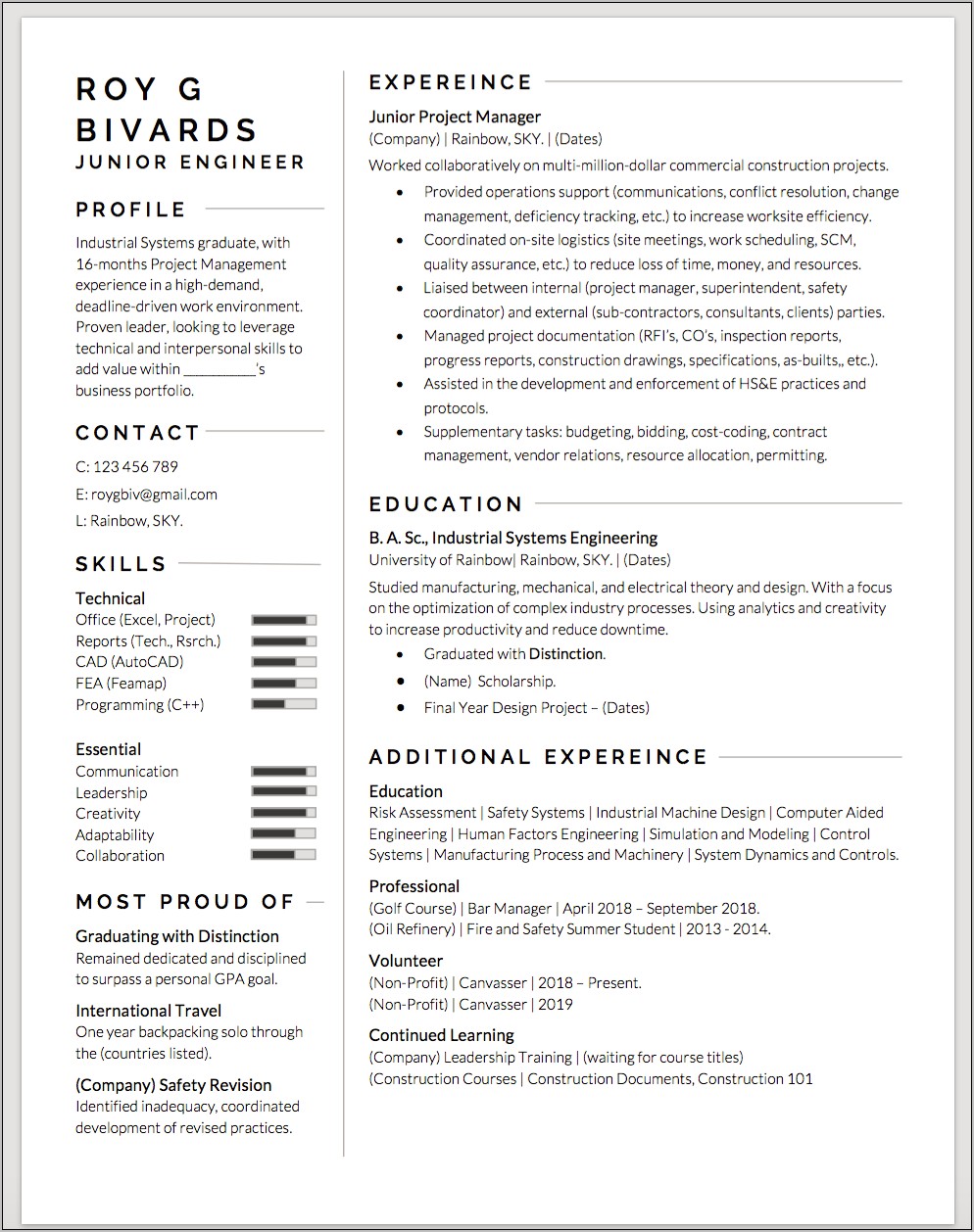 Differentiate School Projects To Work Projects In Resume