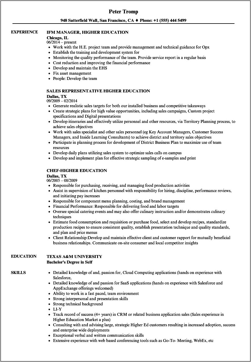 Director Of Curriculum And Instruction Resume Examples