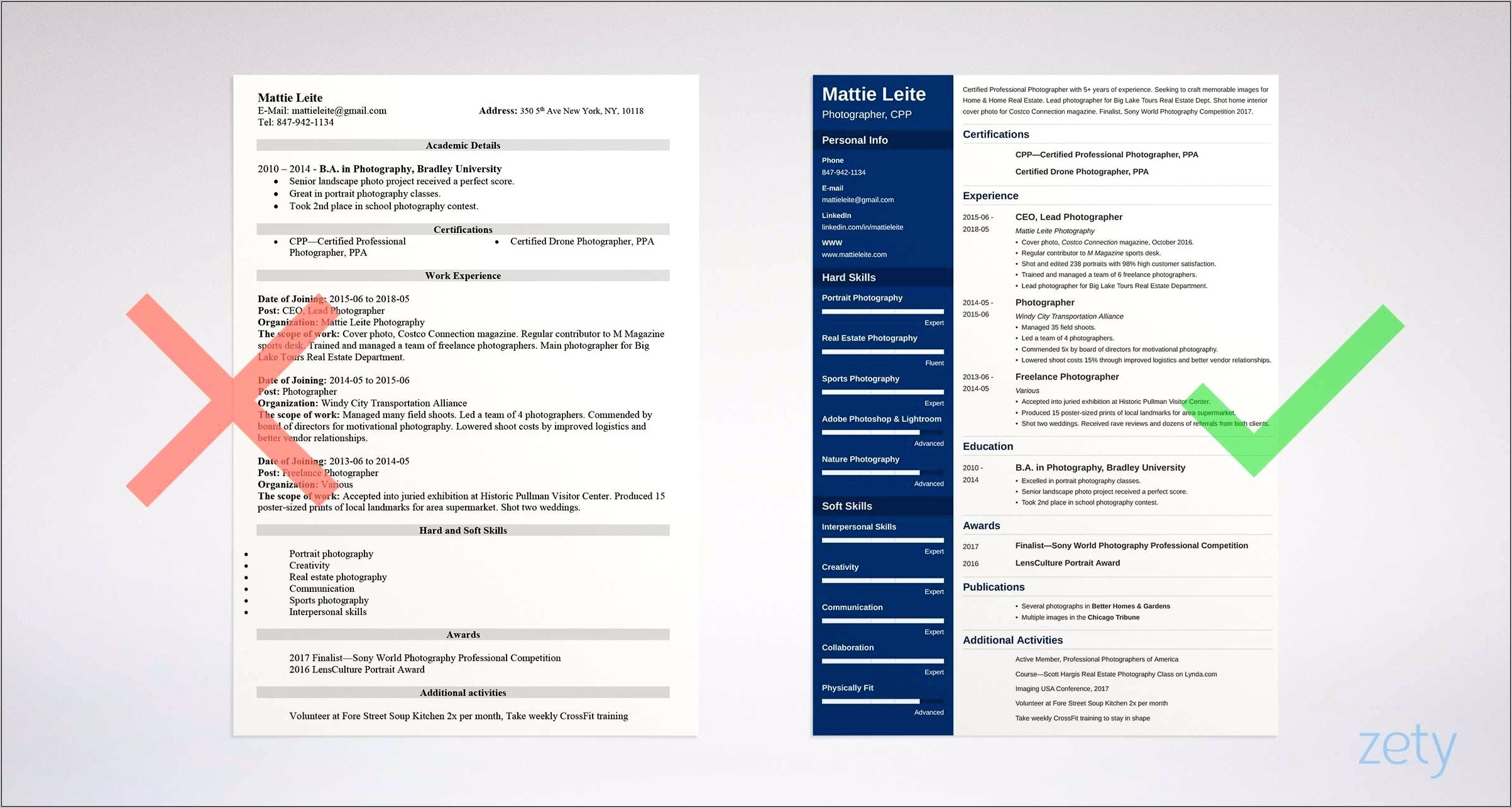 Director Of Photography Resume Example