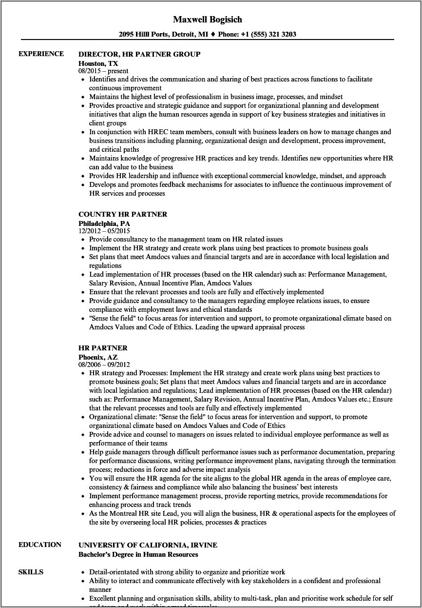 Diversity And Inclusion On Resume Examples