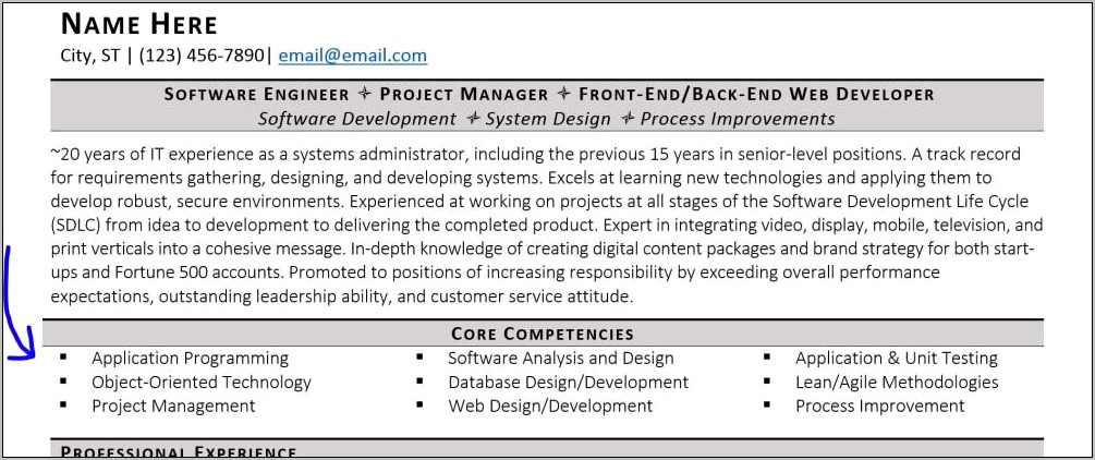 Do I Need A Skills Section On Resume