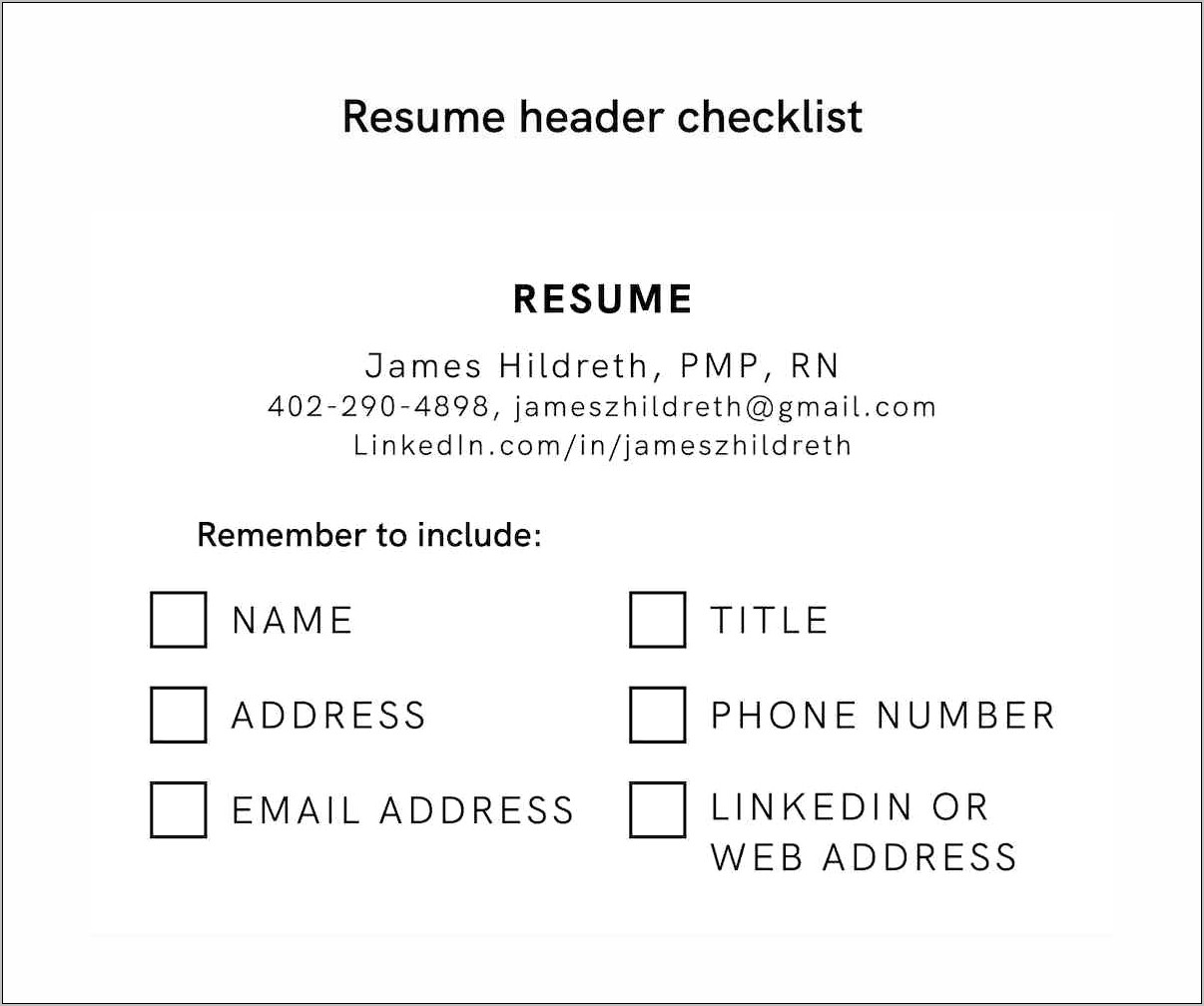 Do Need To Put Address On Resume