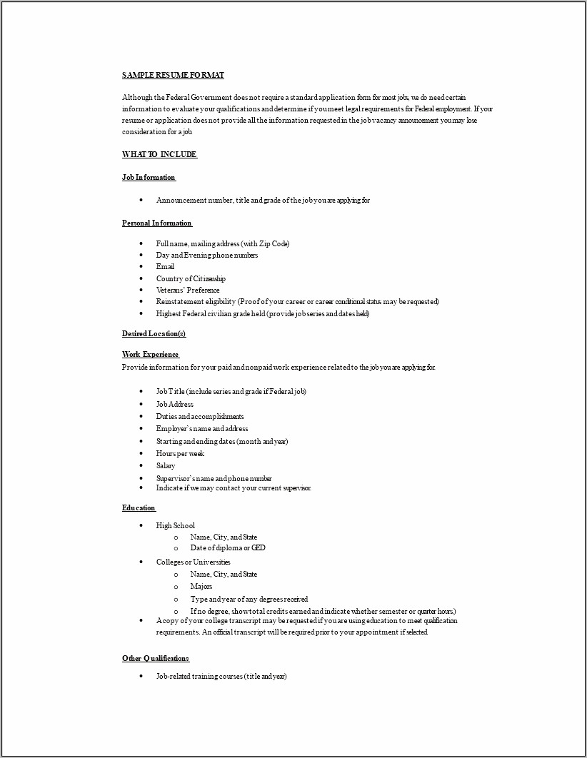 Do Not Use A Word Resume Template