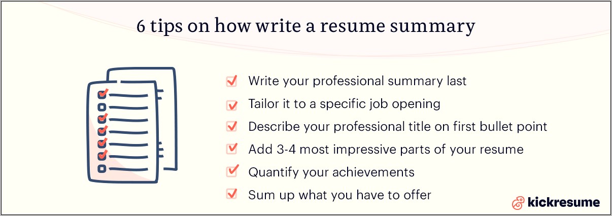 Do You Need A Summary On Your Resume