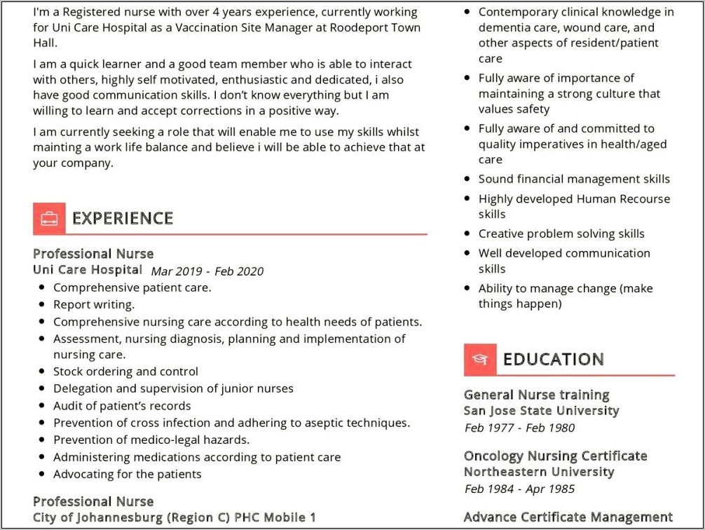 Do You Put Aseptic Technique On Resume