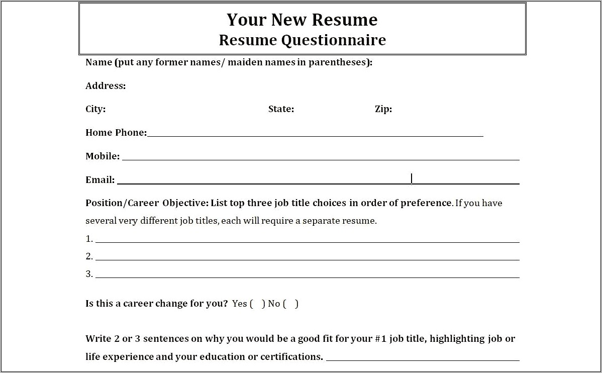 Do You Put Maiden Name On Resume