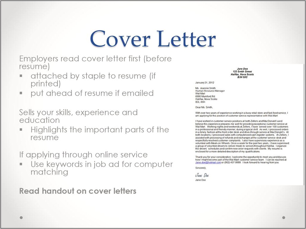 Do You Staple A Resume And Cover Letter
