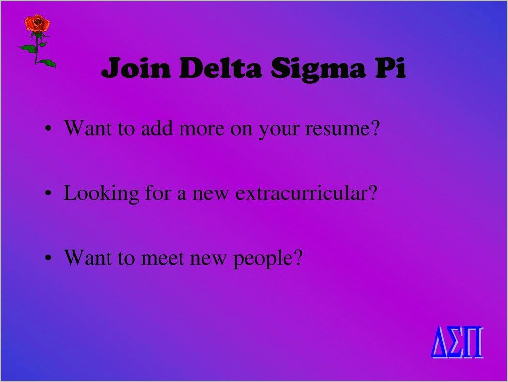 Does Phi Sigma Pi Look Good Resume