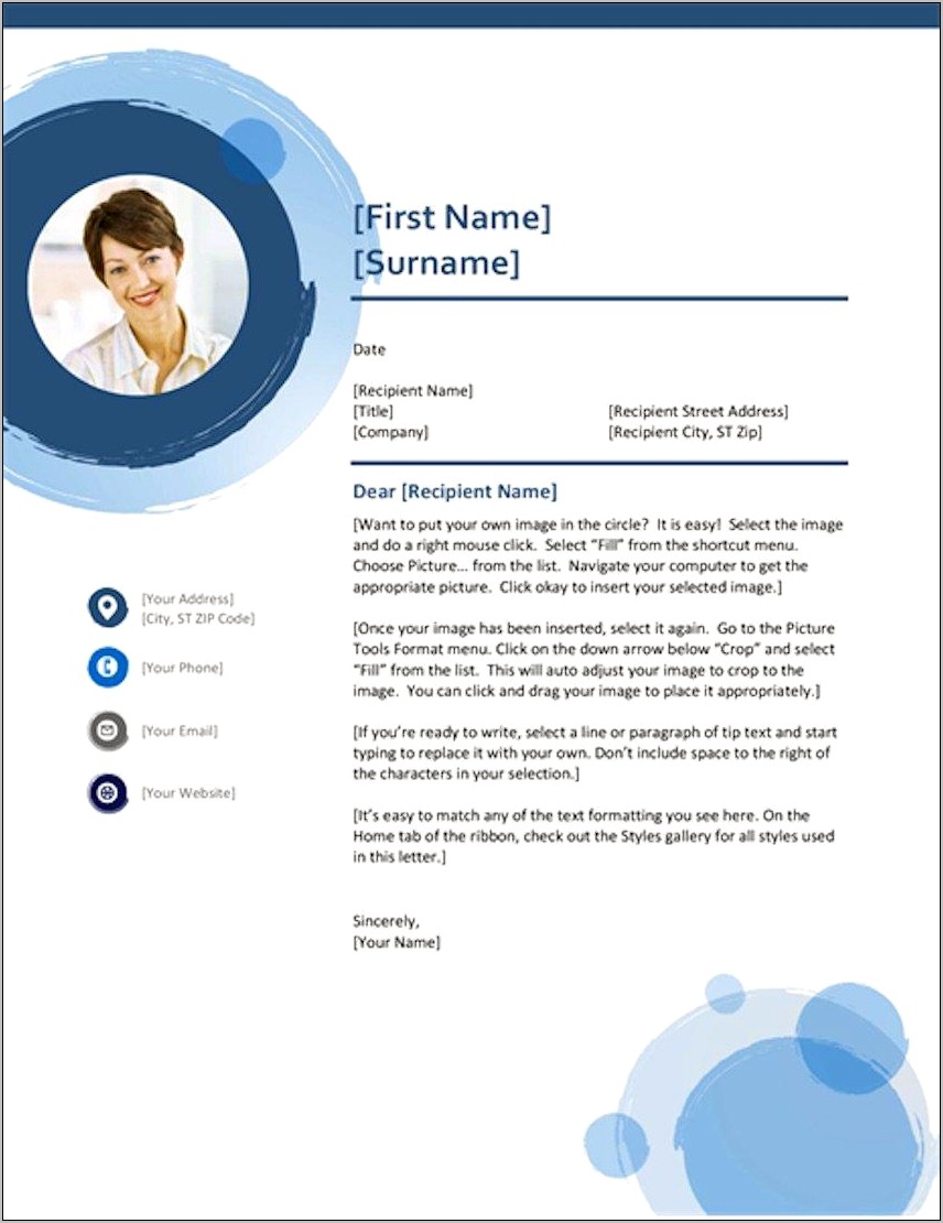 Download Cover Letter Resume Word Format