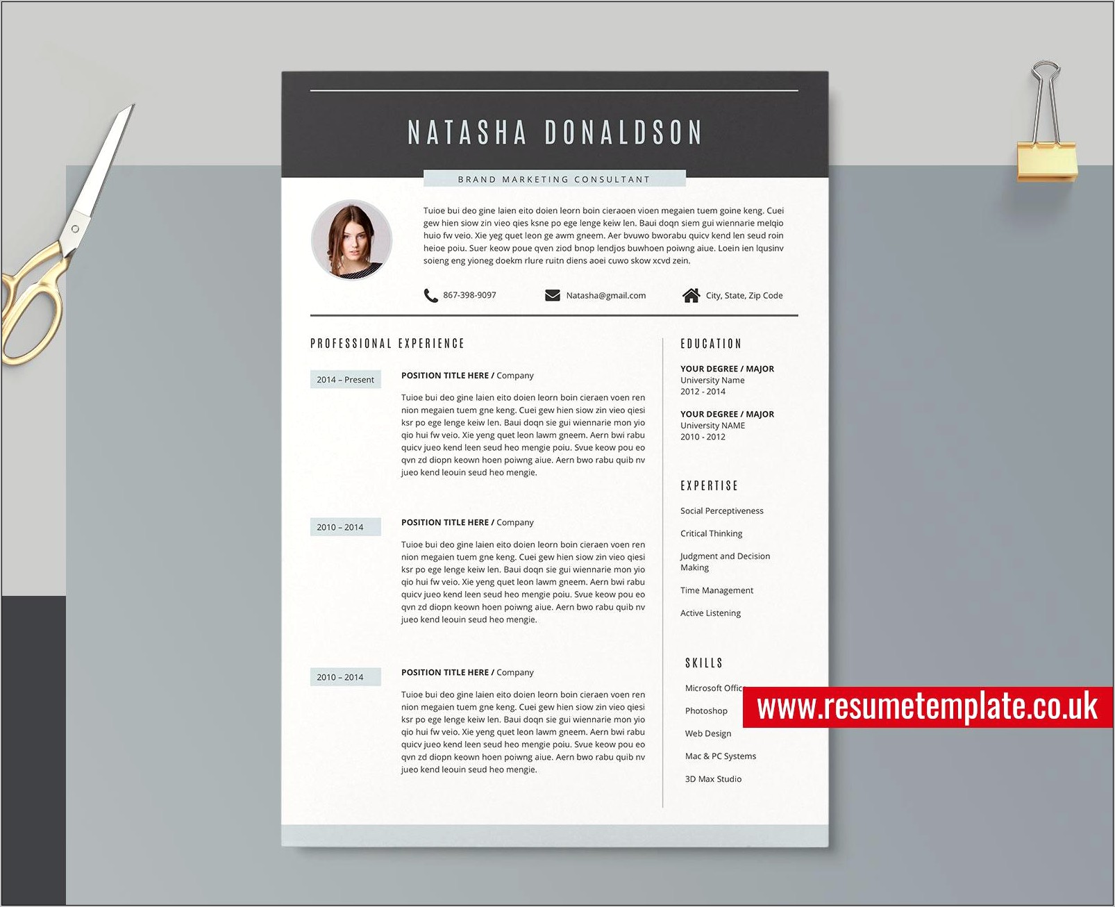 Download Resume Template For Microsoft Word 2010